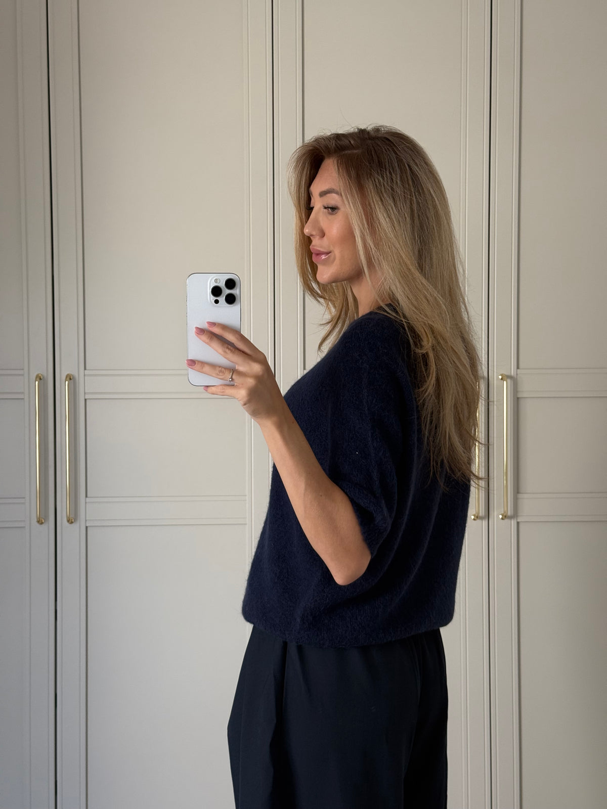Alpaca top - navy