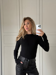 Stretchy longsleeve - zwart