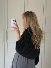 Sienna Ruched Top - zwart