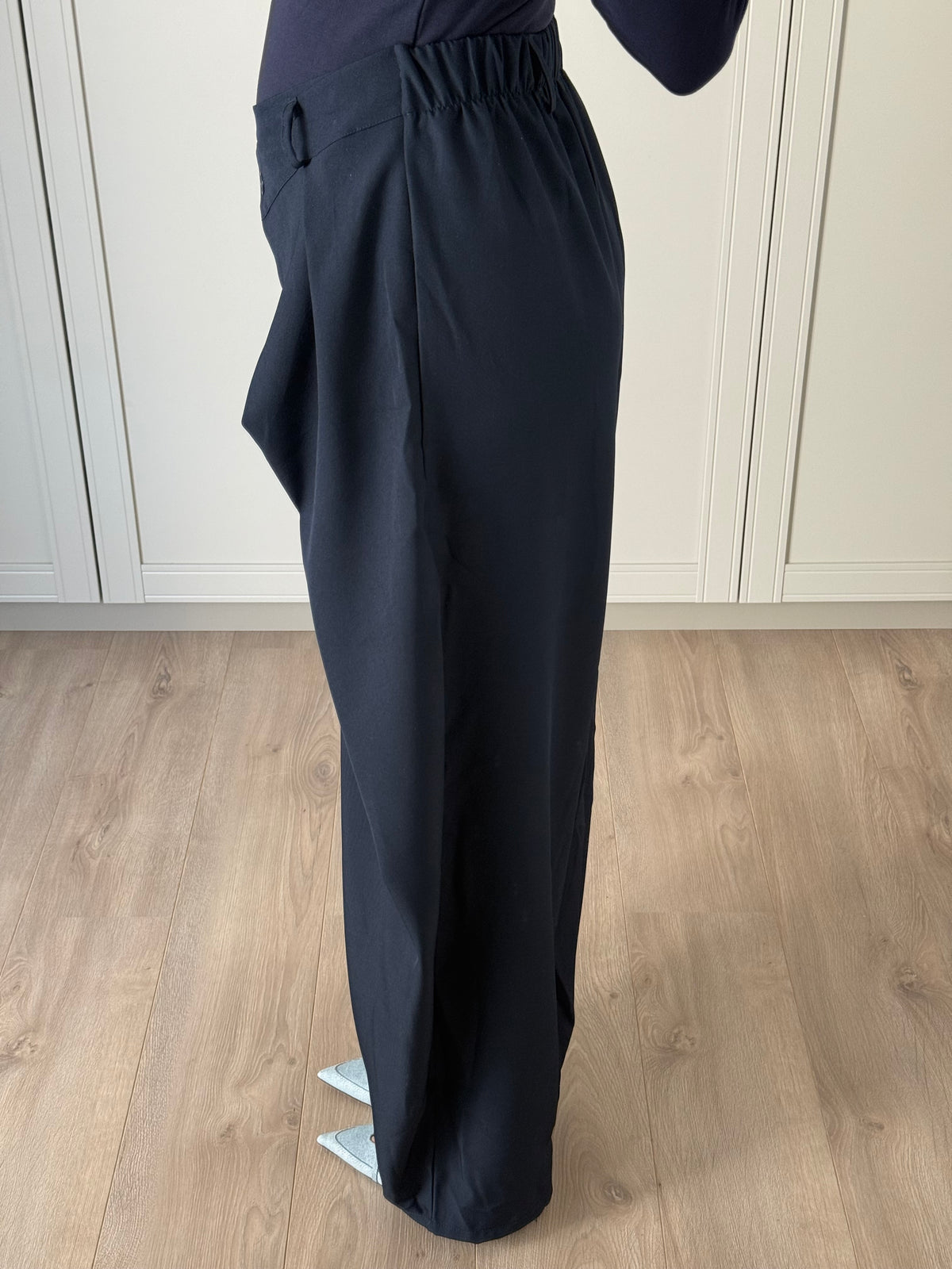 Wide leg pantalon - navy