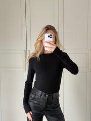 Stretchy longsleeve - zwart