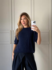 Alpaca top - navy