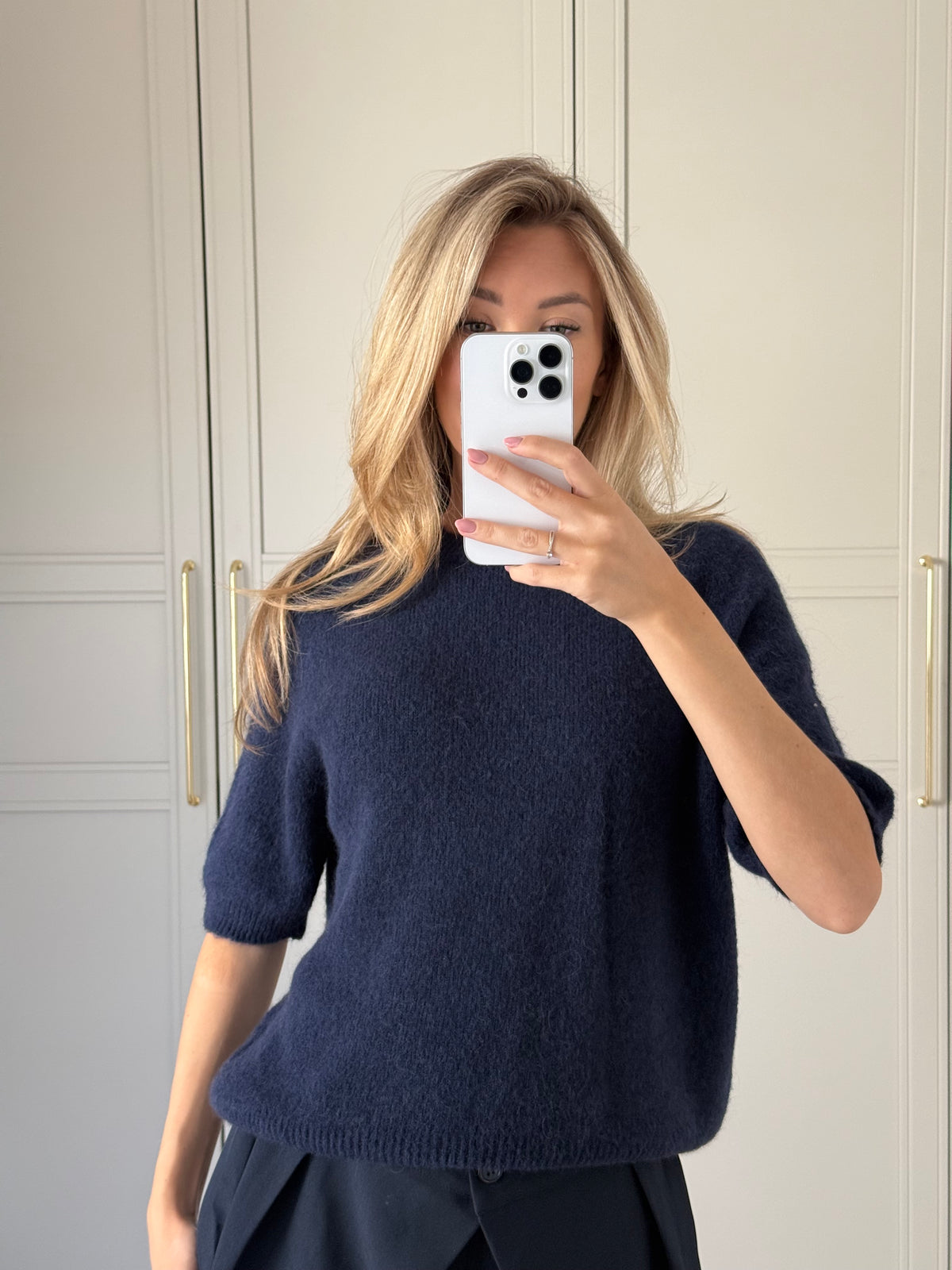 Alpaca top - navy