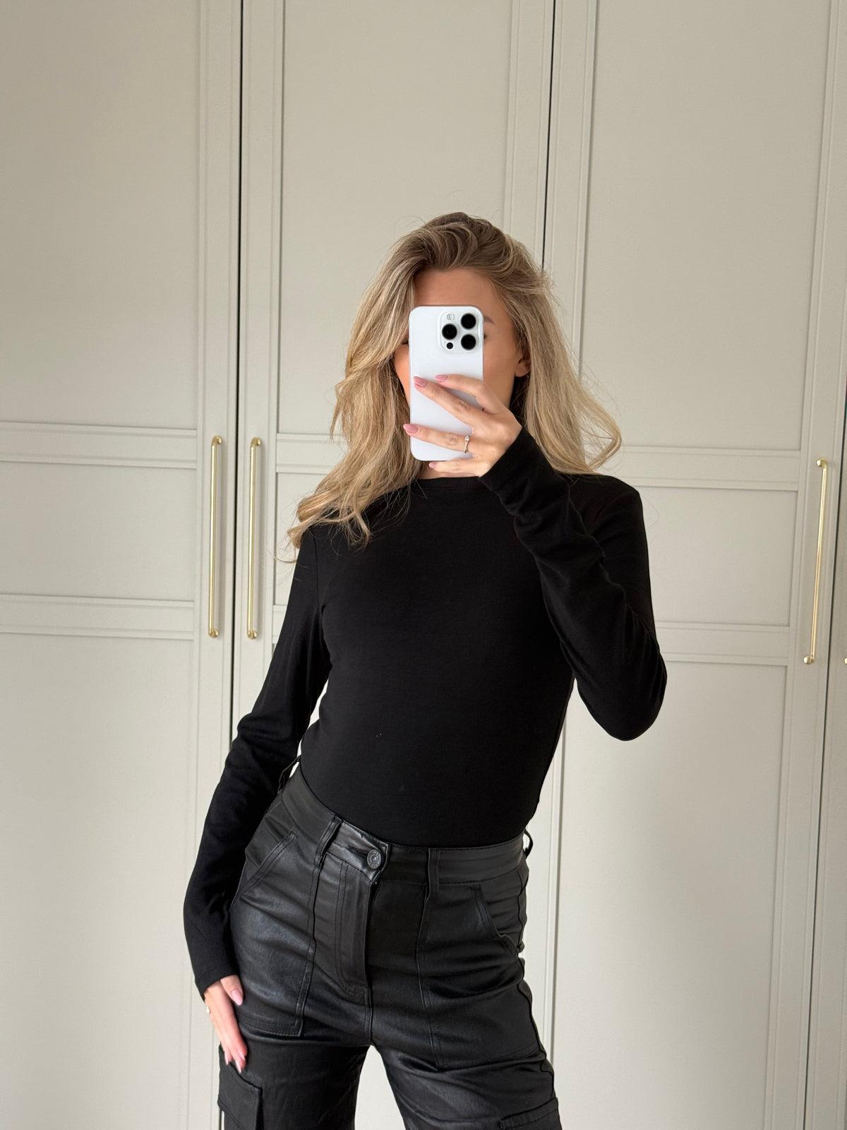 Stretchy longsleeve - zwart