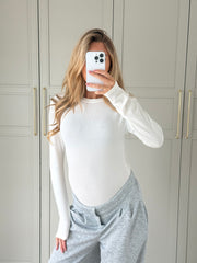 Stretchy longsleeve - wit