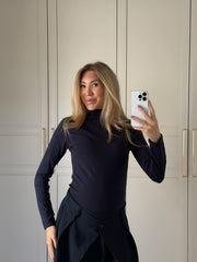 Lange mouw top blauw