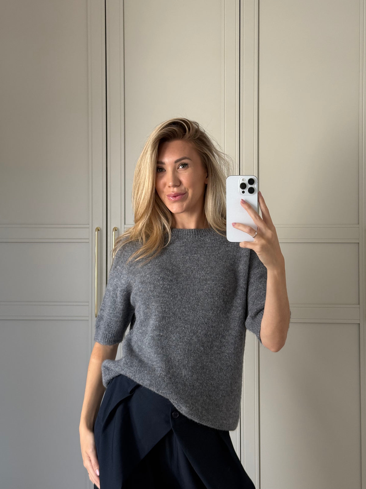Alpaca top - grijs