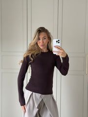 Stretchy longsleeve - Bordeaux